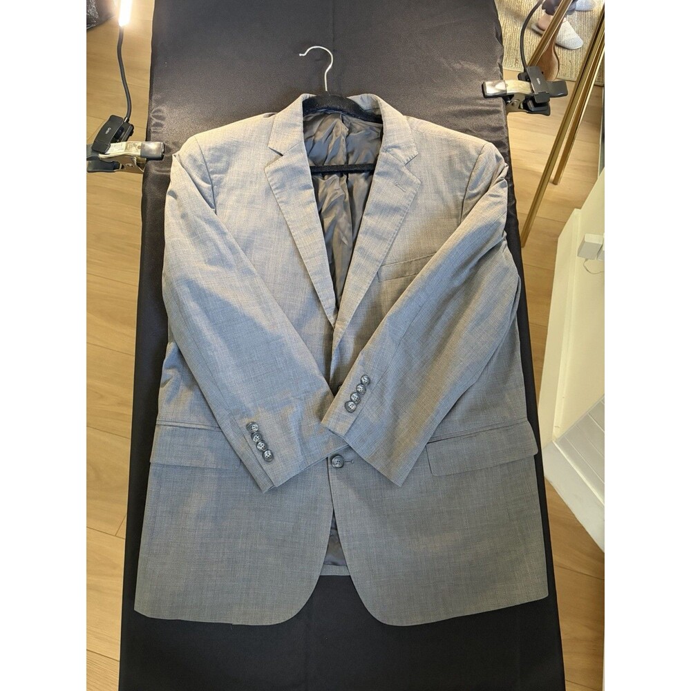 Brooks Brothers Suit Mens 42R W36 Grey Regent 1818 Estrato Wool 2 Piece Set